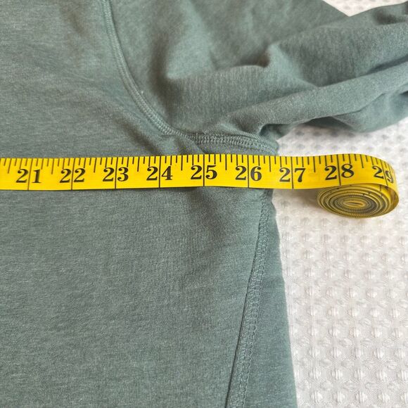 Eddie Bauer Men’s Sherling-lined Teal Henley Shirt Longsleeves Sixe XL - Picture 7 of 8